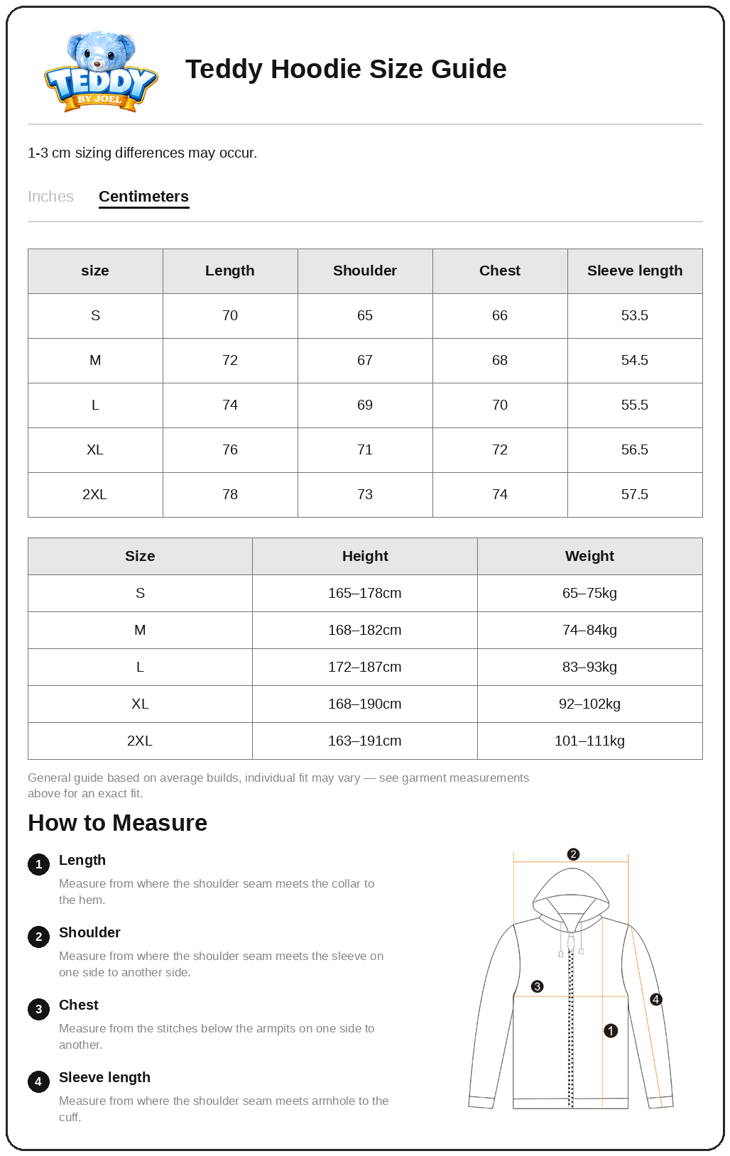 Size Chart 2