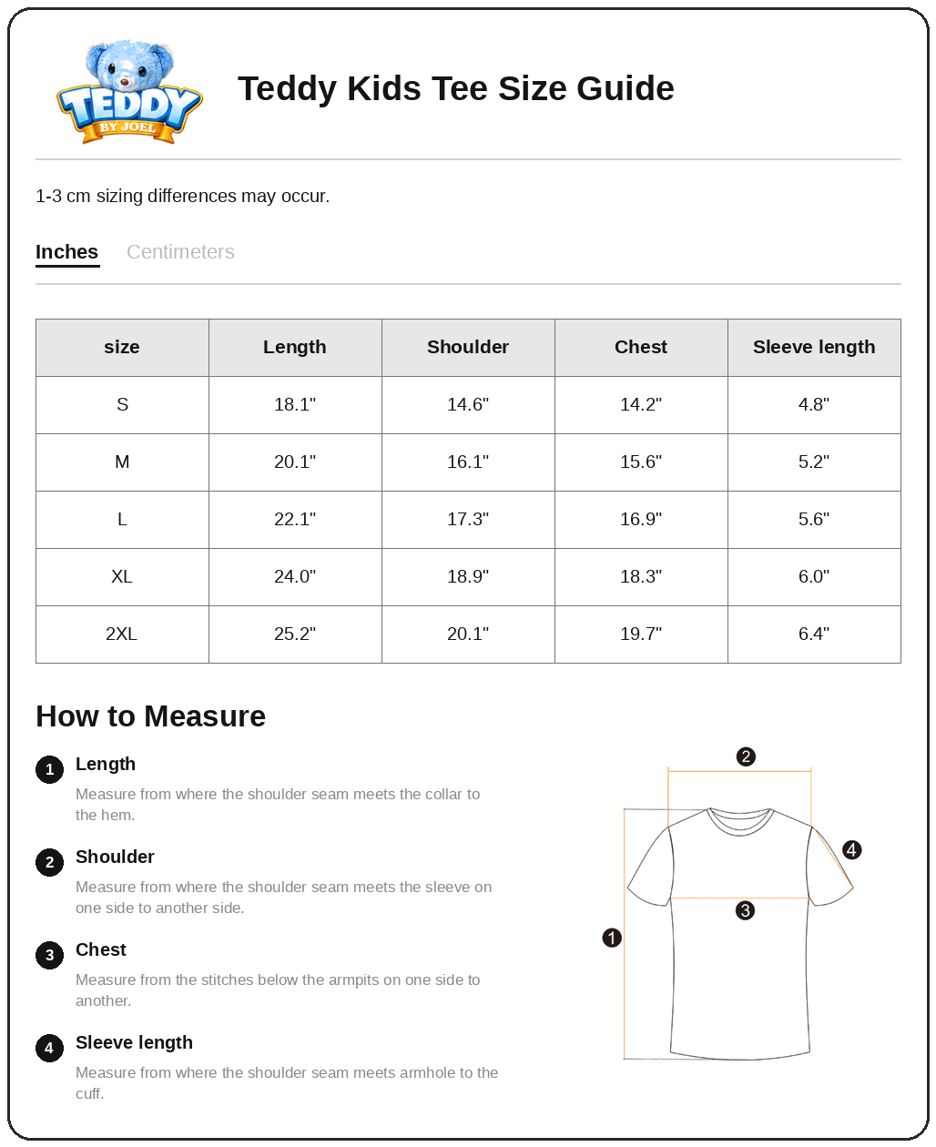 Size Chart 1