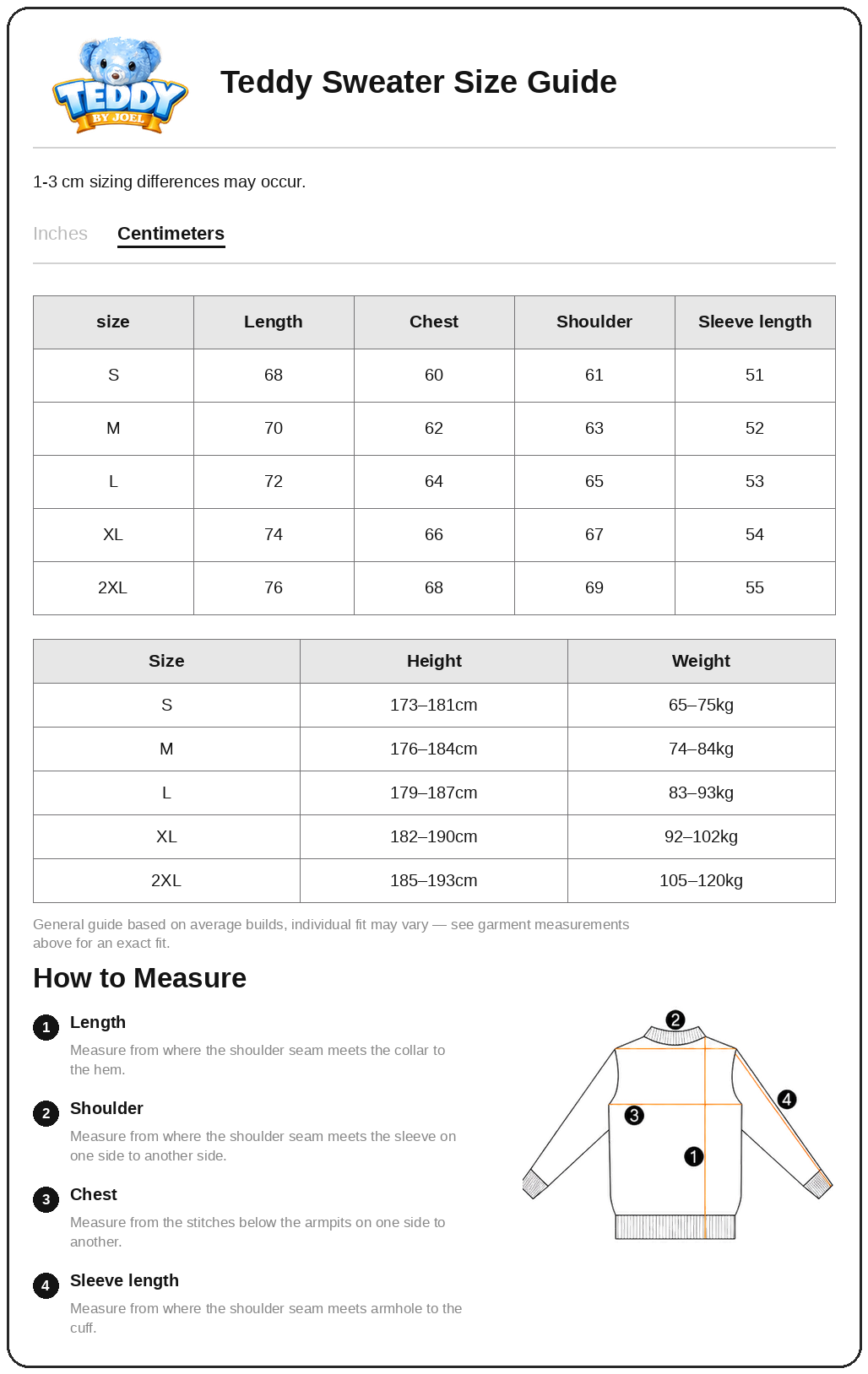 Size Chart 2