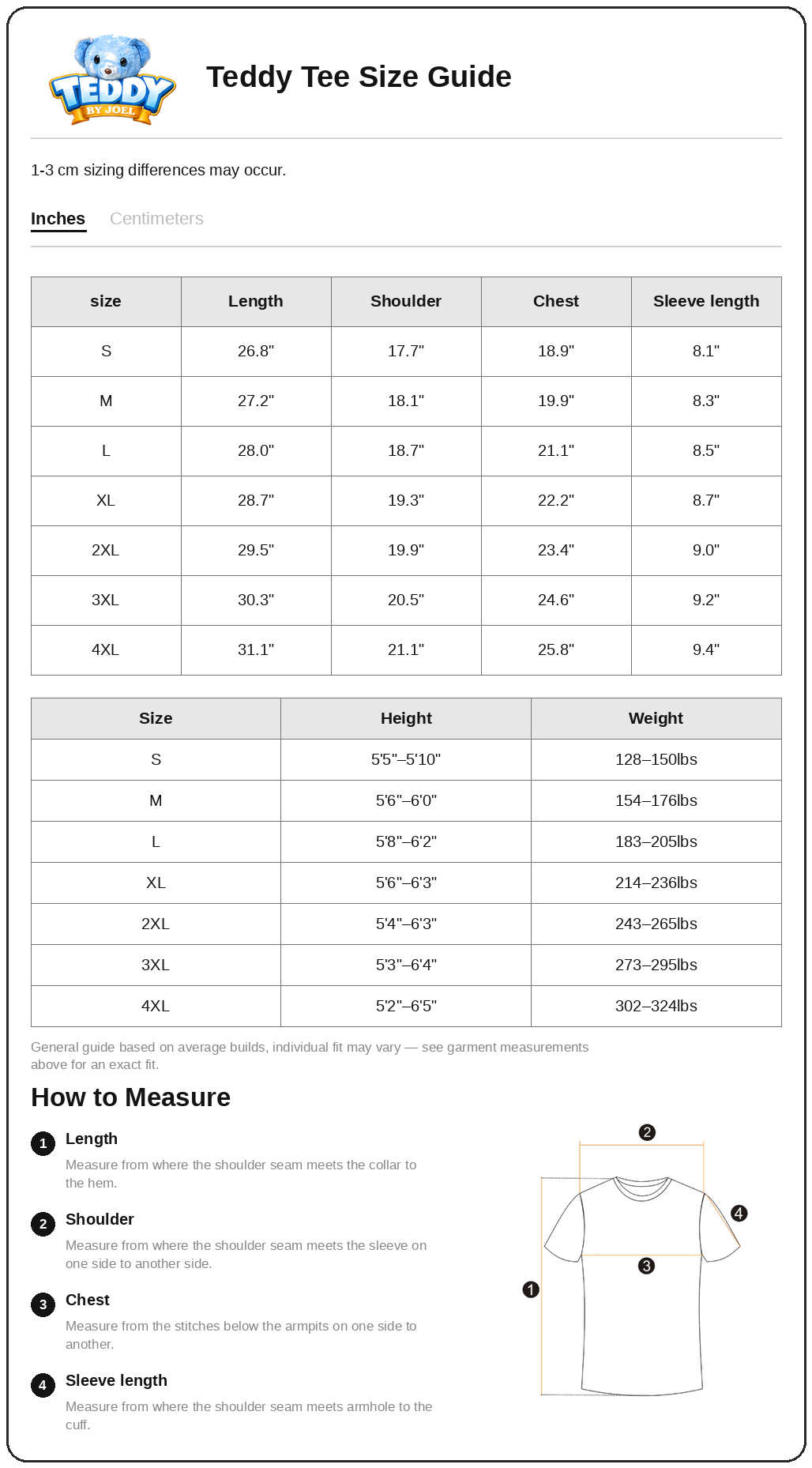 Size Chart 2