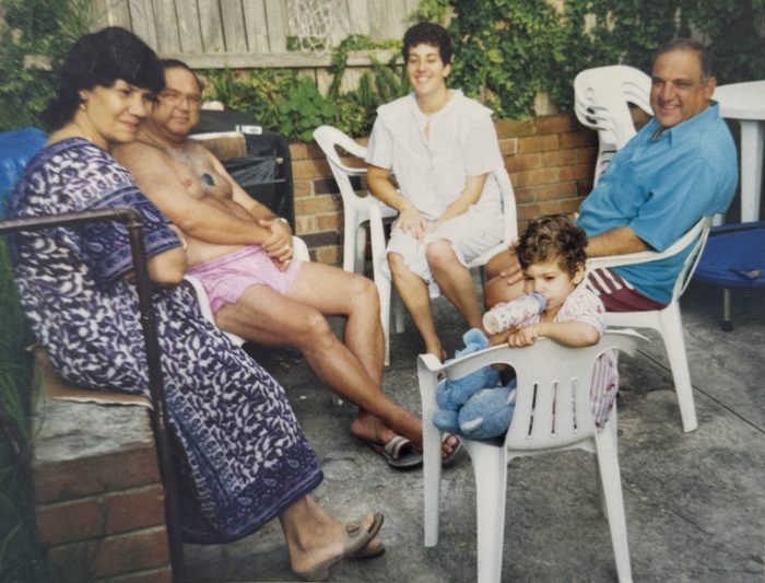 Grandma Rachel, me, and Teddy. All three of us, in one frame, once.
